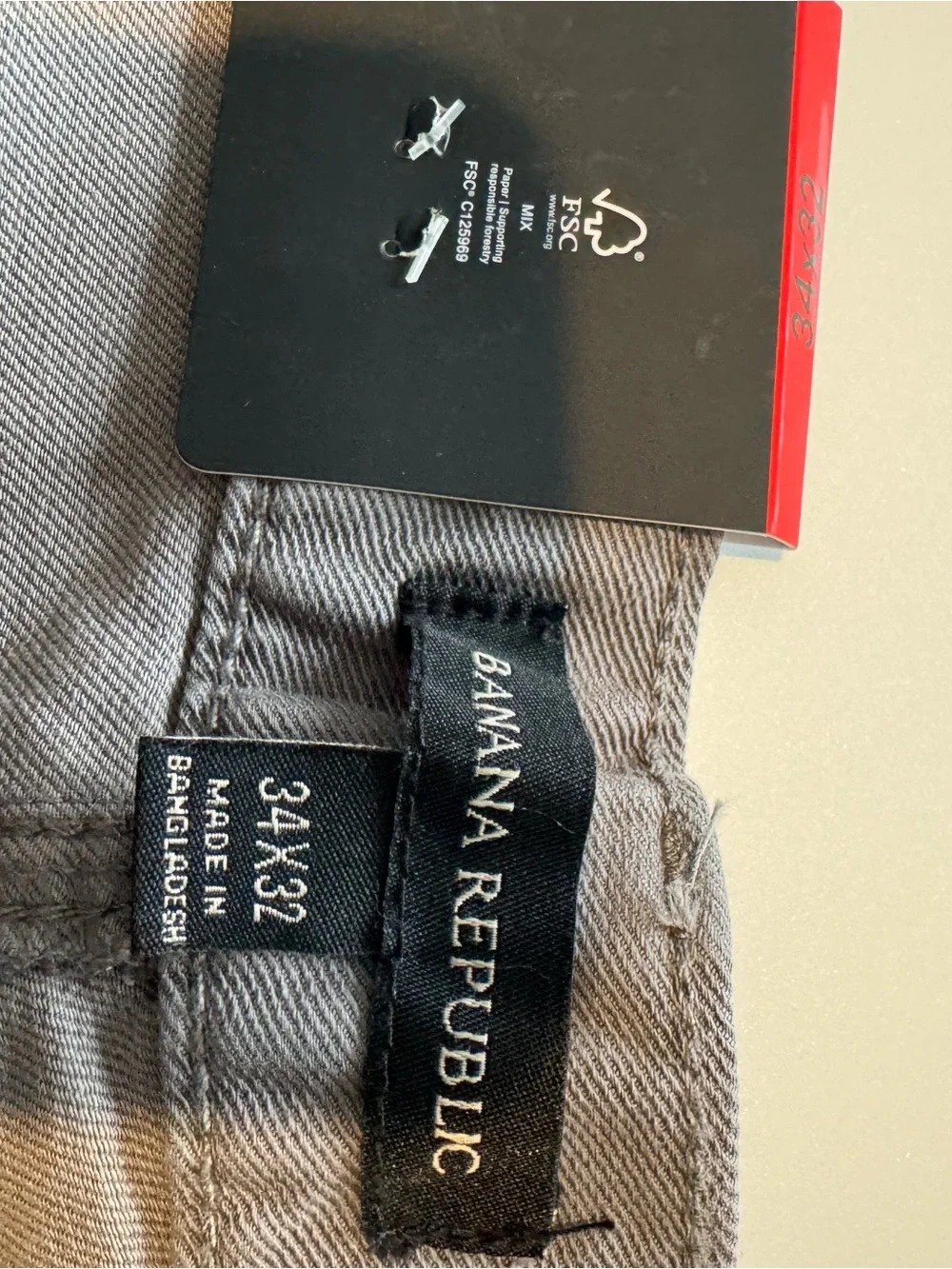 Banana Republic Slim Straight Jeans in Charcoal Gray